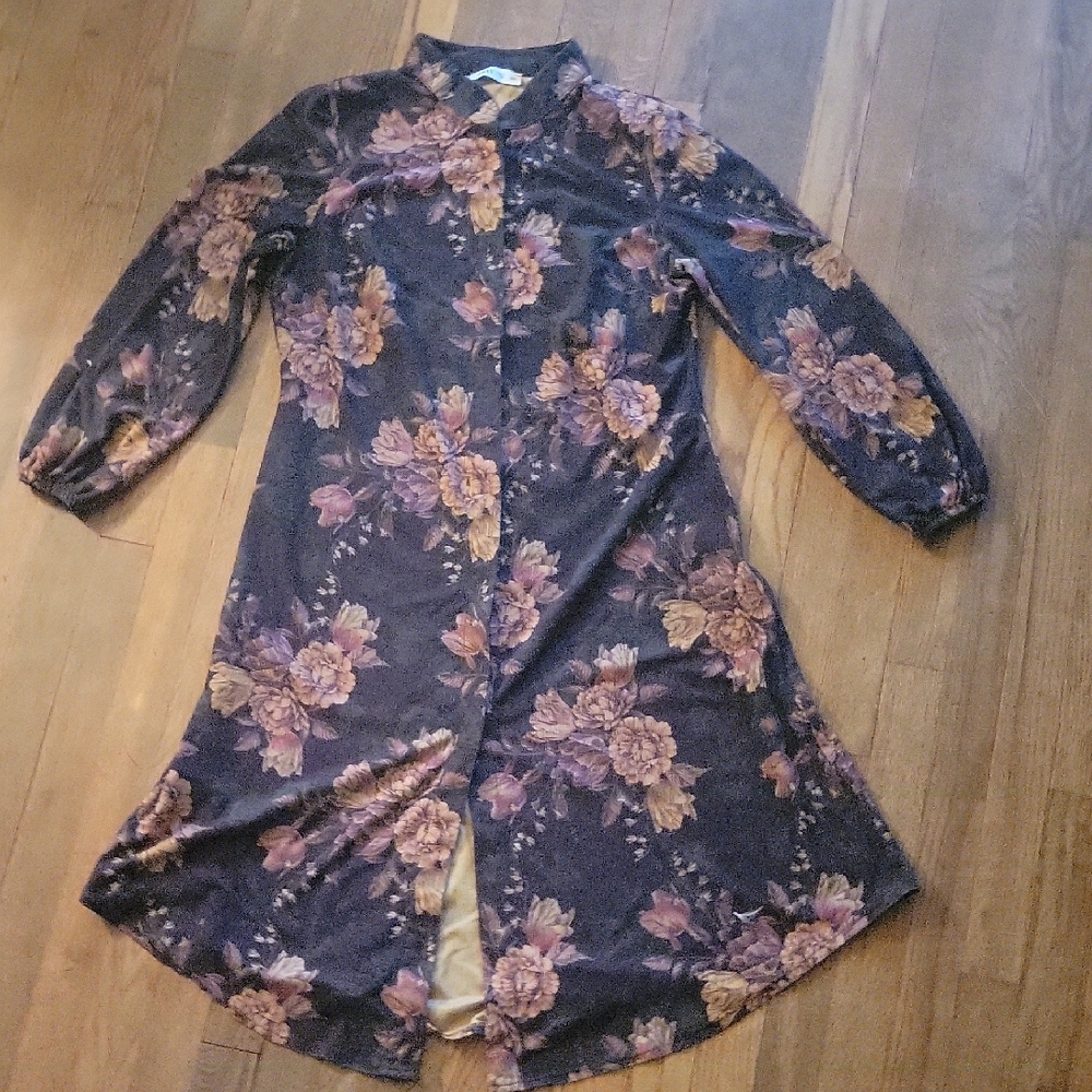 Floral Button-Up Dress